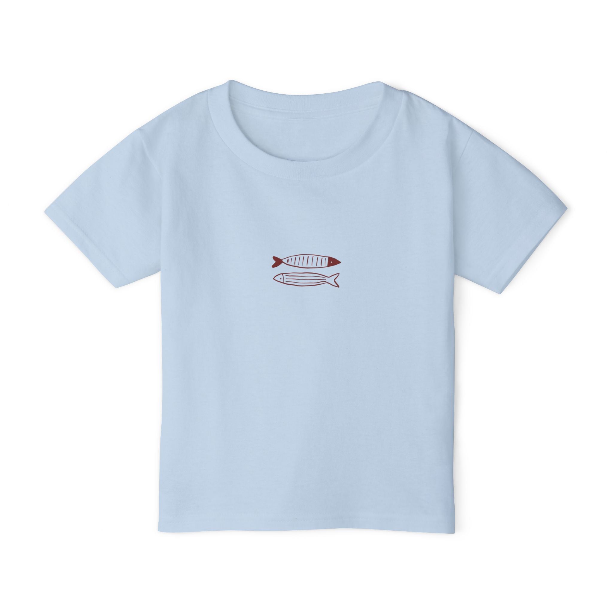 Toddler T-Shirt — Minimalist Fish Graphic Shirt for Kids