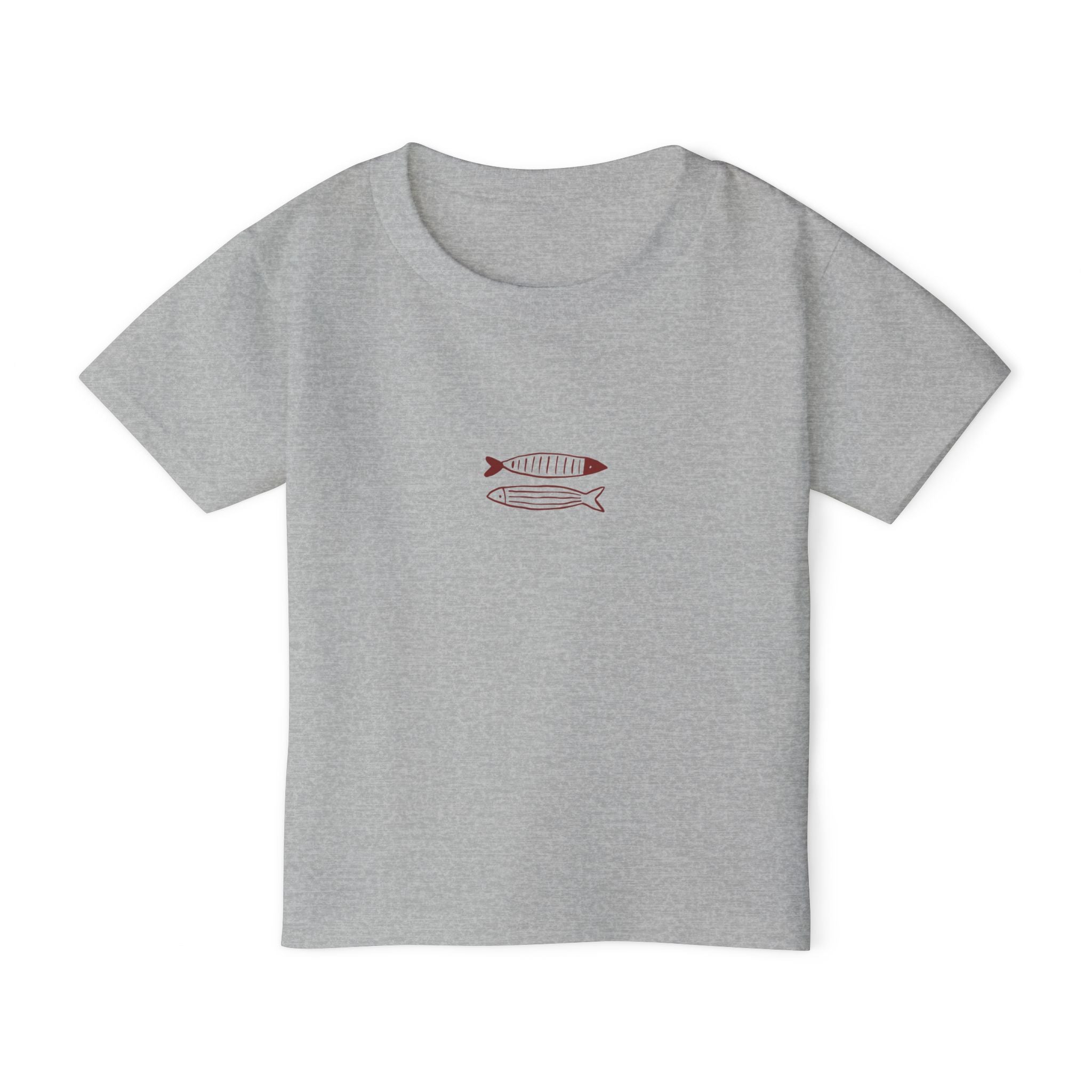 Toddler T-Shirt — Minimalist Fish Graphic Shirt for Kids