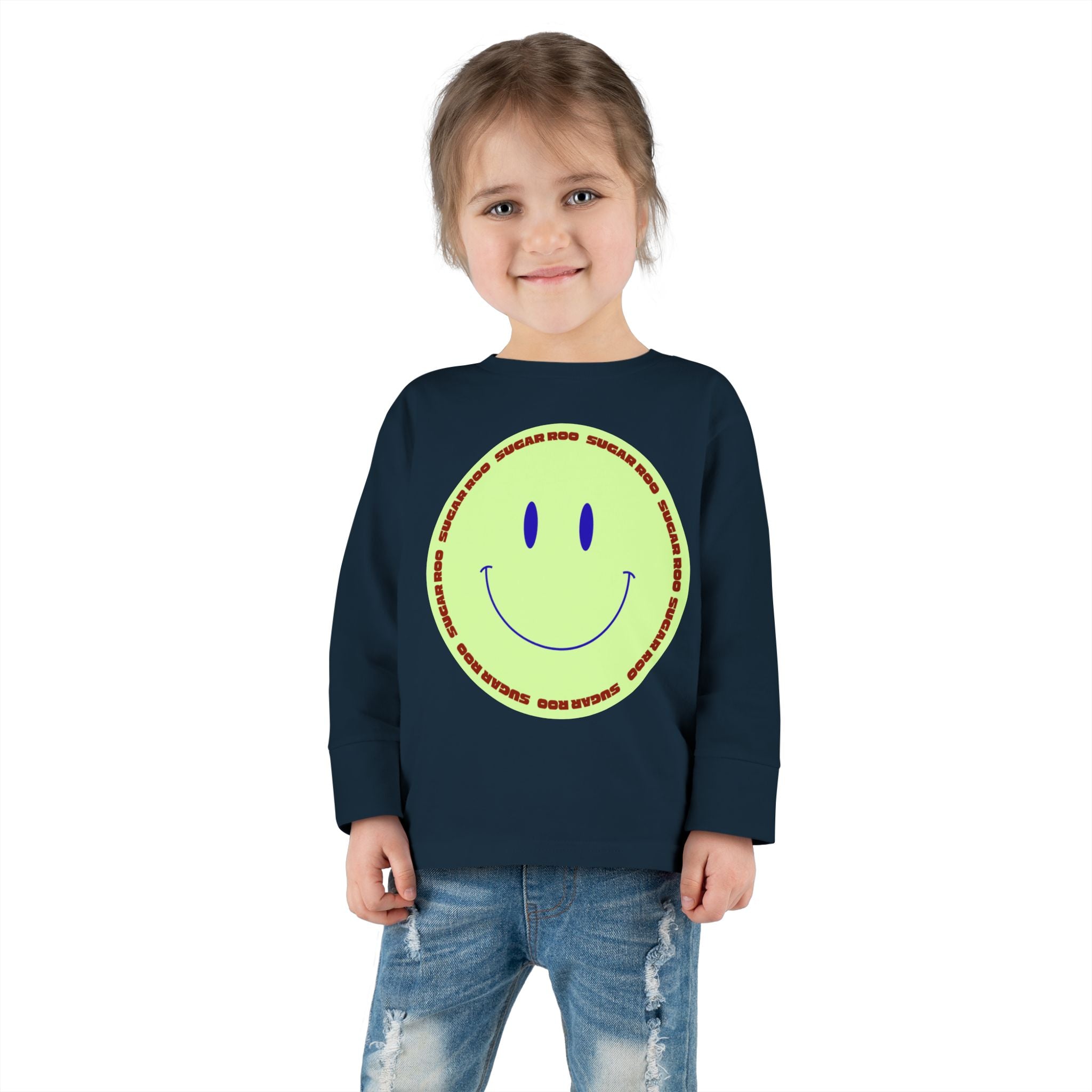 Toddler Smile Cotton Long-Sleeve Tee