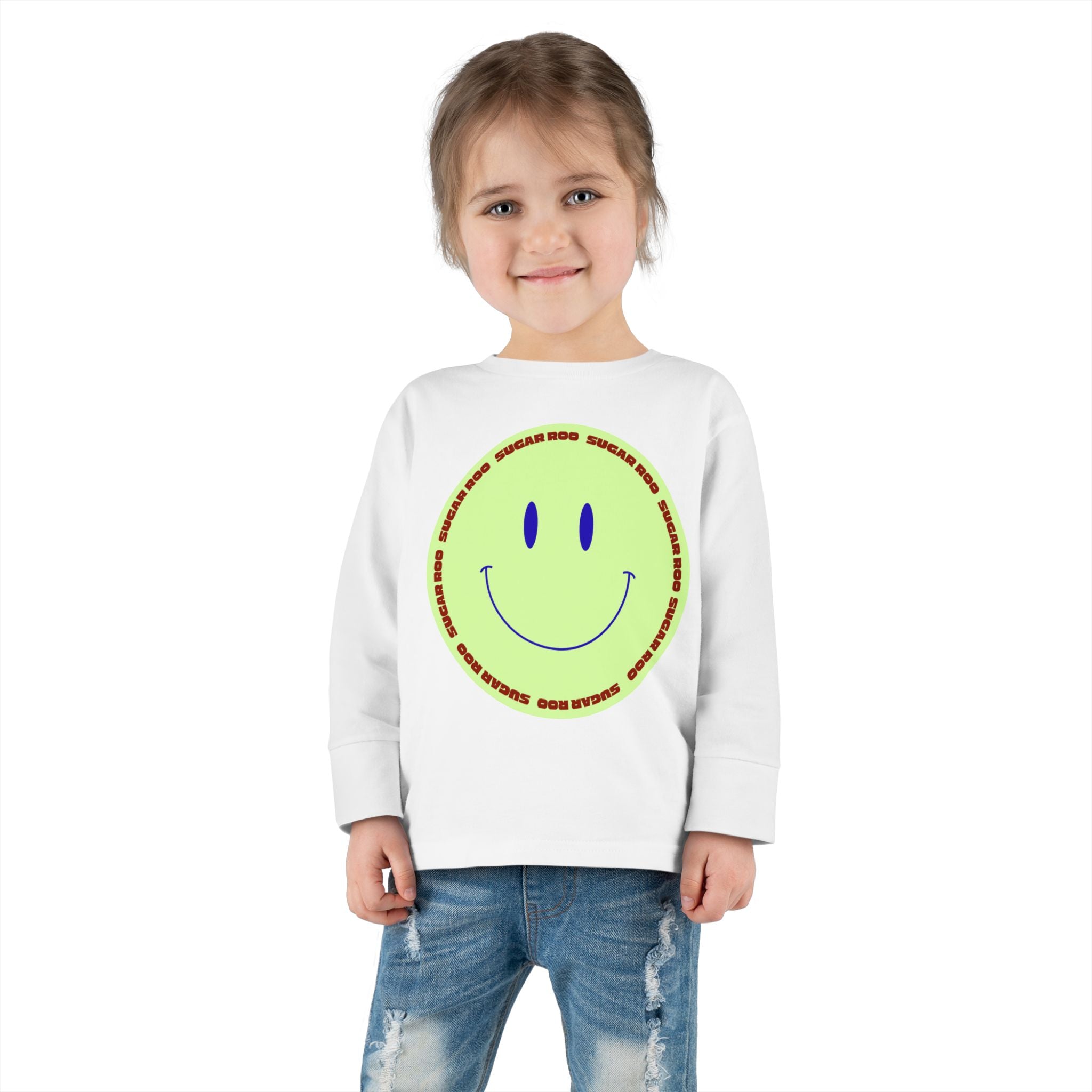 Toddler Smile Cotton Long-Sleeve Tee