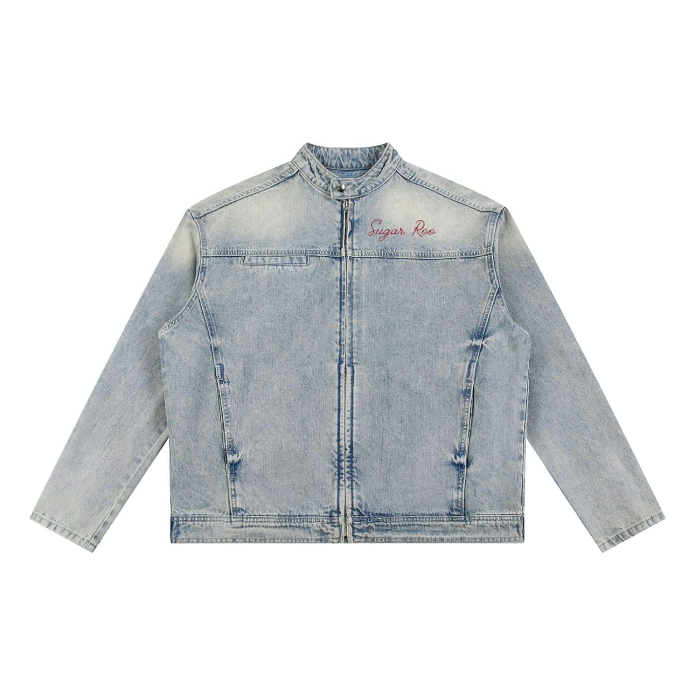 Adults' Vintage Zip Sugar Roo Denim Jacket