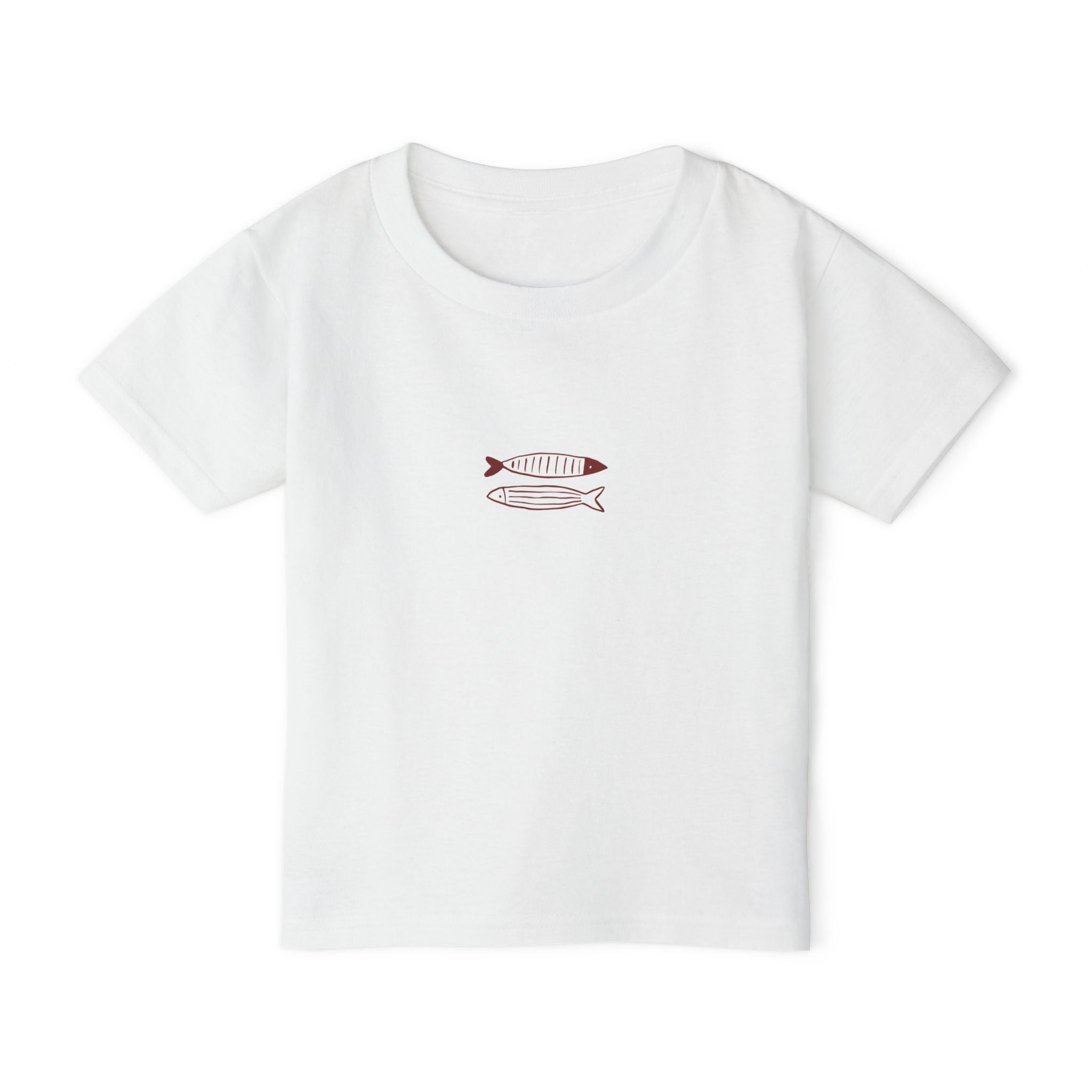 Toddler T-Shirt — Minimalist Fish Graphic Shirt for Kids