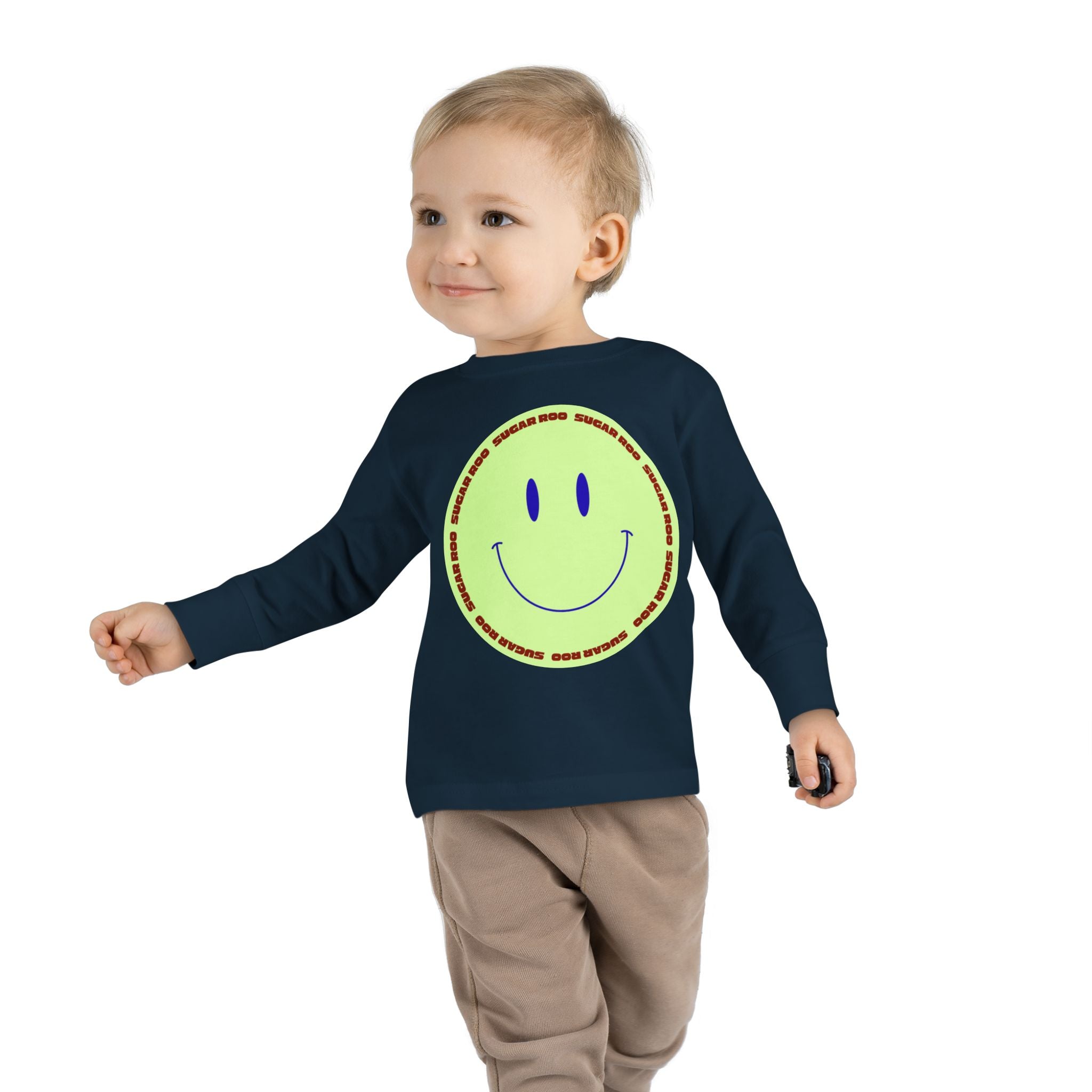 Toddler Smile Cotton Long-Sleeve Tee