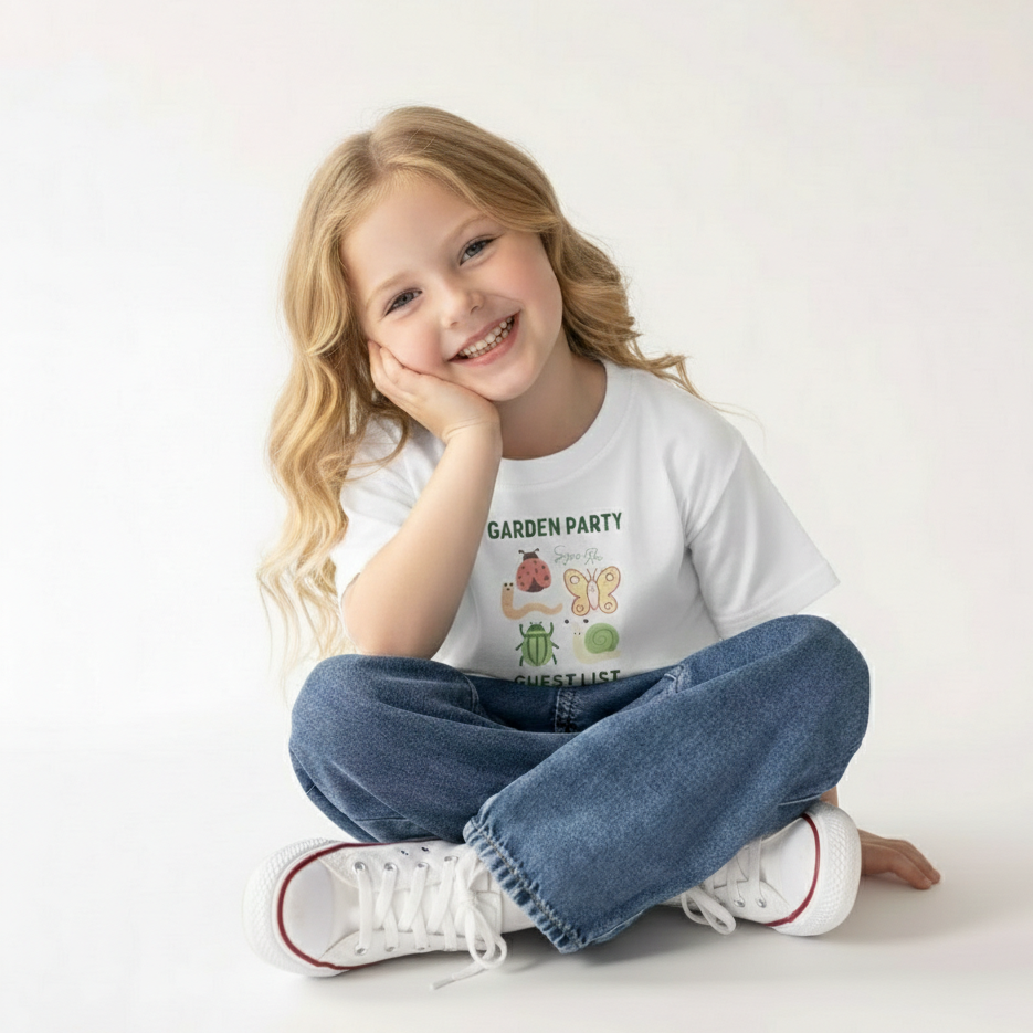 Toddler Garden Party Cotton Tee