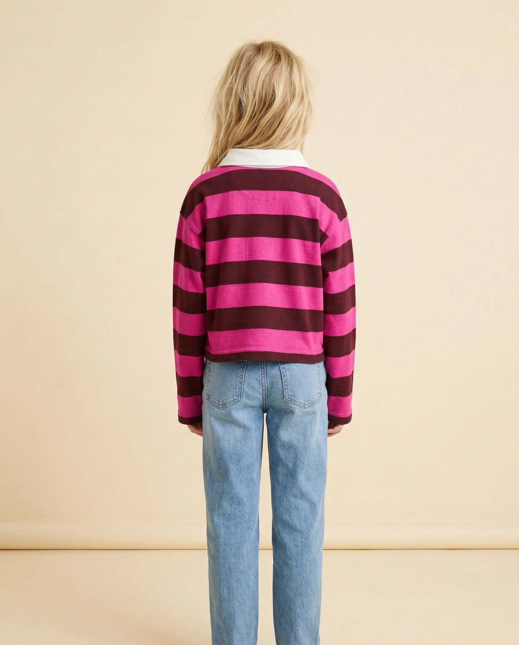 100% Cotton GAP Rugby Polo Long-Sleeve — Kids Large