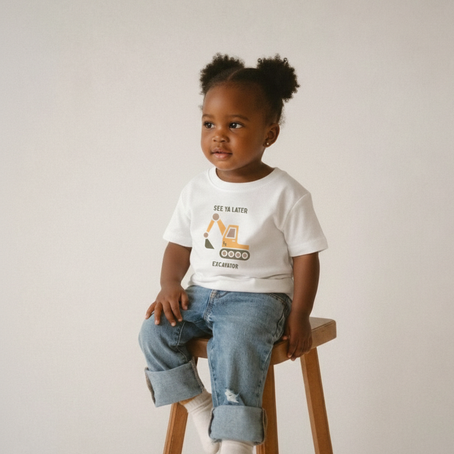Toddler Construction Cotton Tee
