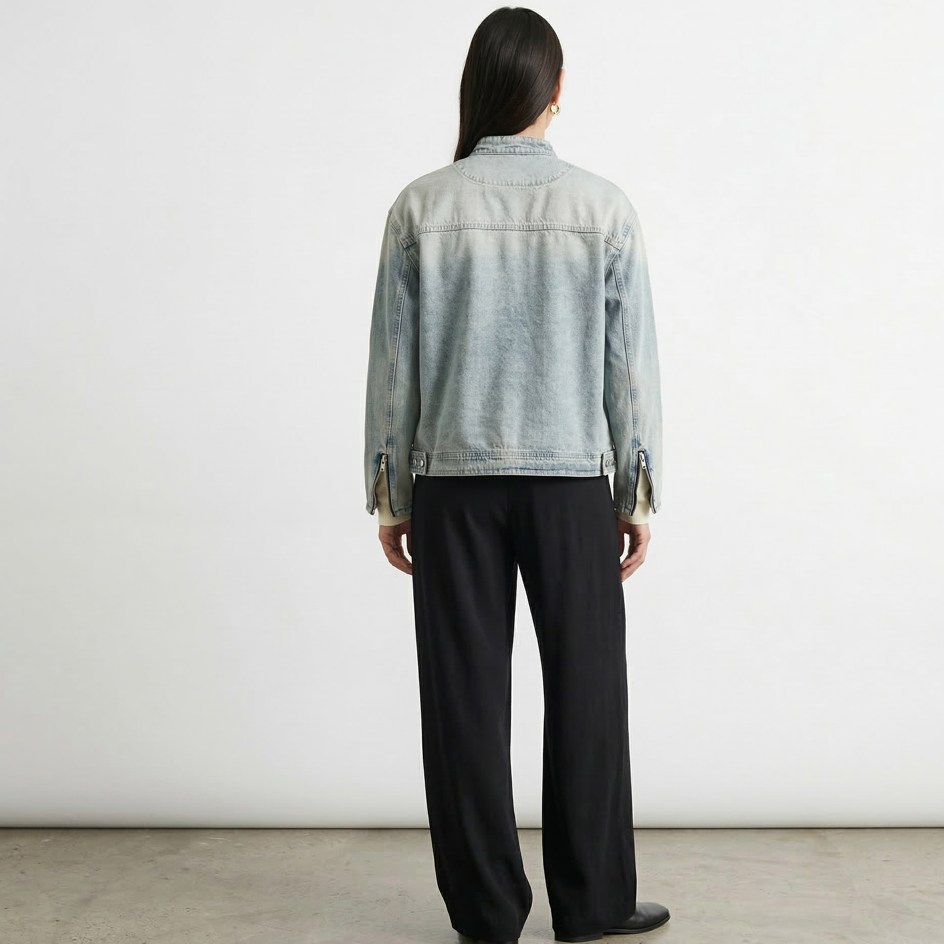 Adults' Vintage Zip Sugar Roo Denim Jacket