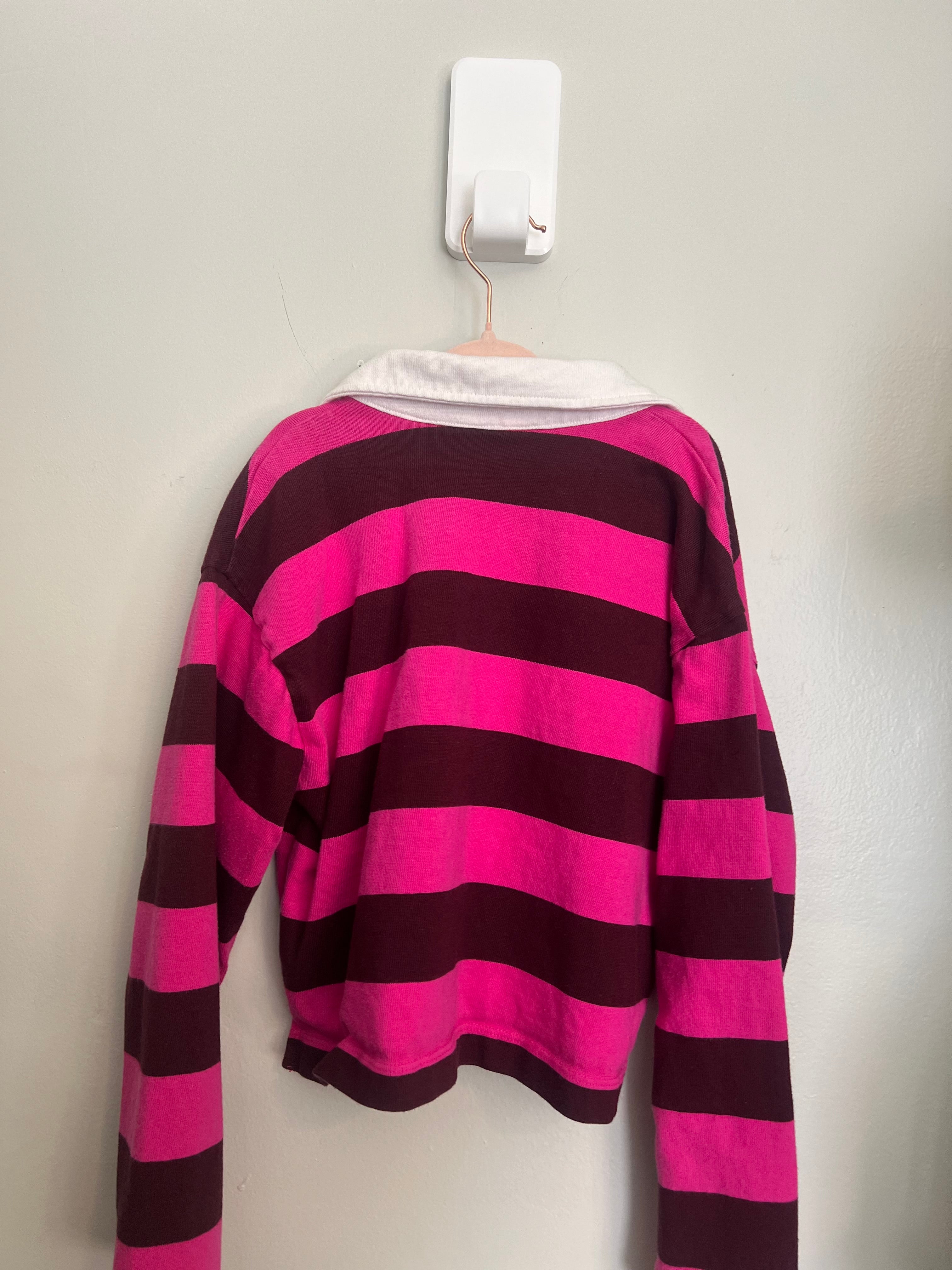 100% Cotton GAP Rugby Polo Long-Sleeve — Kids Large