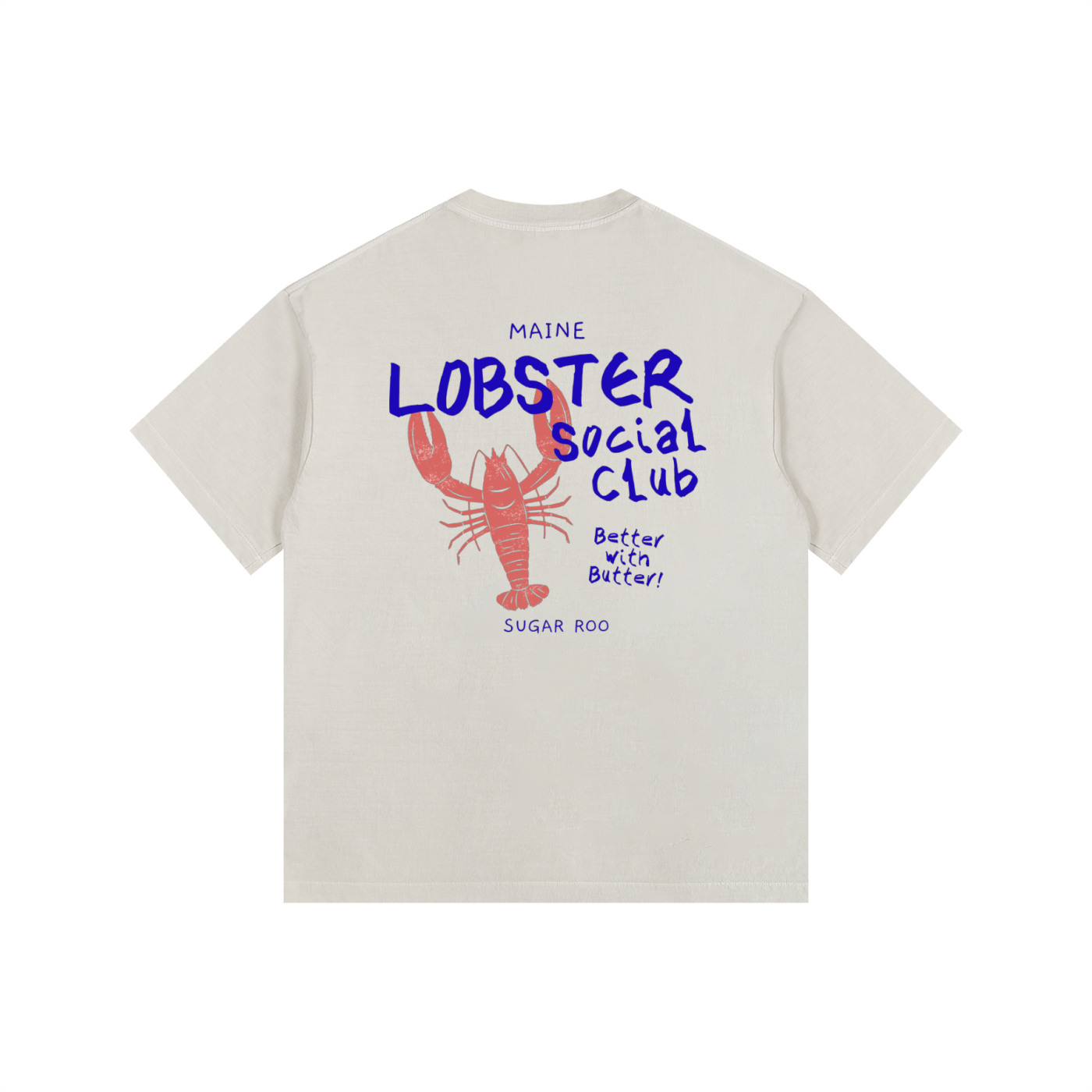 Adults' Maine Lobster Clue Oversized Cotton Tee