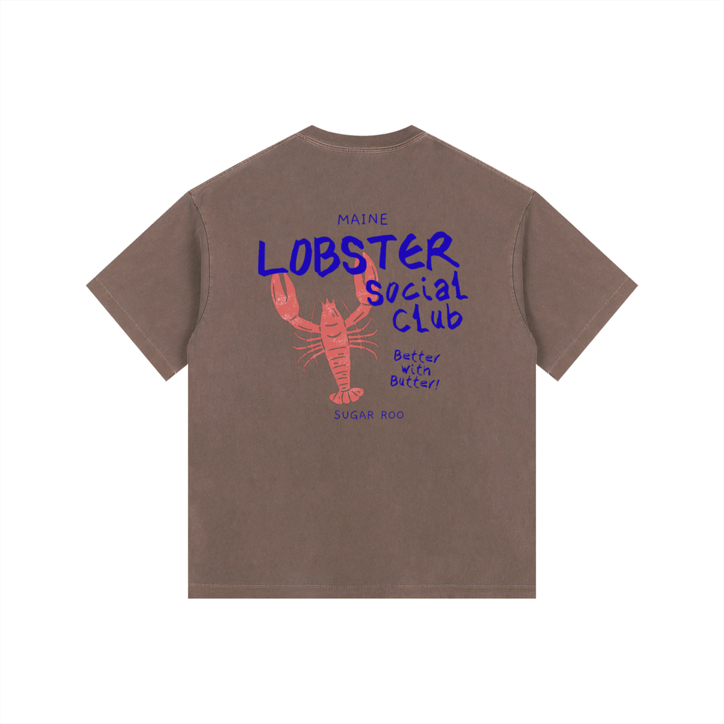 Adults' Maine Lobster Clue Oversized Cotton Tee